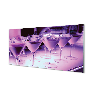 Tableaux sur verre acrylique Cocktails dans des verres