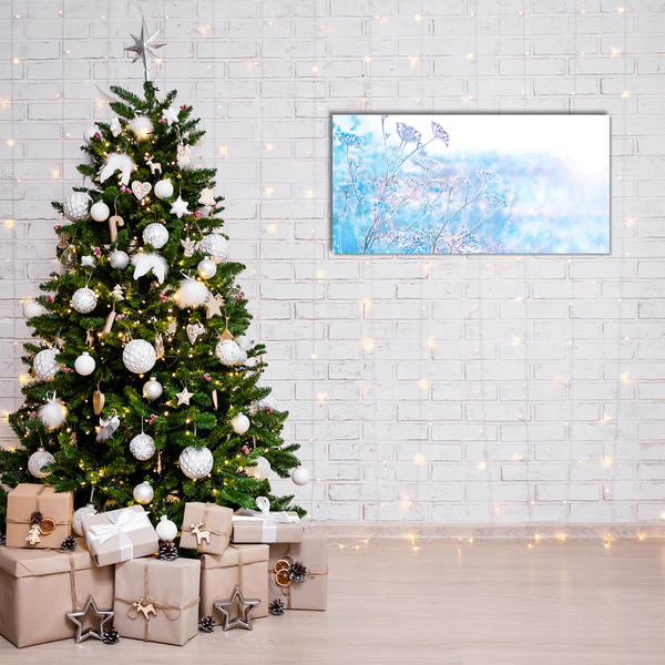 Tableaux sur verre acrylique Hiver neige de Noël