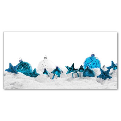 Tableaux sur verre acrylique boules de neige Décorations de Noël