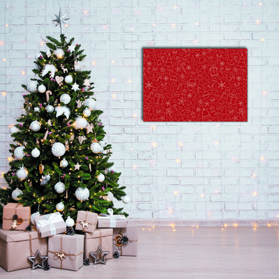 Image sur verre acrylique Vacances d'hiver Décoration de Noël