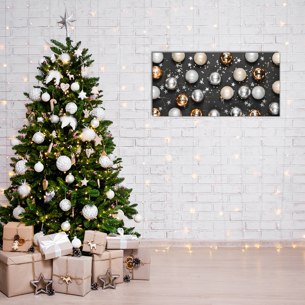 Image sur verre acrylique Saint Boules de Noël