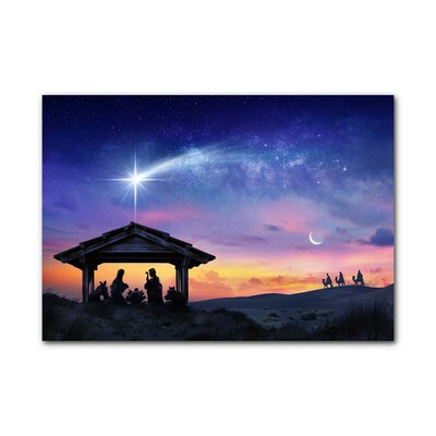 Image sur verre acrylique Stable Noël Jésus