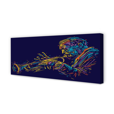 Tableaux sur toile canvas Homme trompette