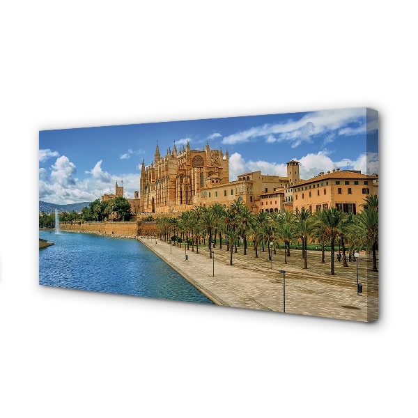 Tableaux sur toile canvas Espagne paume de la cathédrale gothique