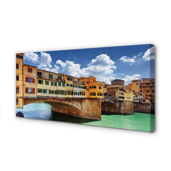 Tableaux sur toile canvas Bâtiments italie rivière ponts