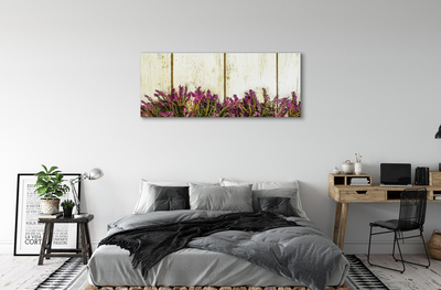 Tableaux sur toile canvas Panneaux fleurs pourpres