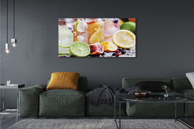 Tableaux sur toile canvas Jarres de glace de cocktail de fruits