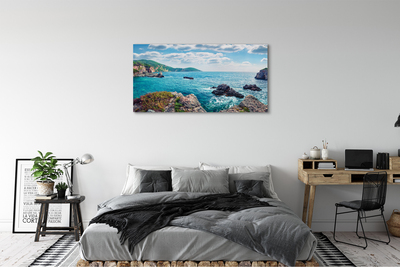 Tableaux sur toile canvas Montagnes grèce mer