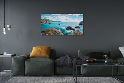 Tableaux sur toile canvas Montagnes grèce mer
