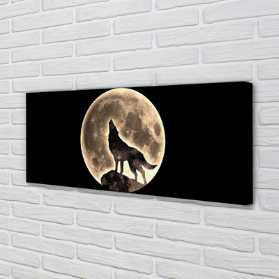 Tableaux sur toile canvas Lune lupine
