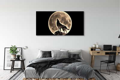 Tableaux sur toile canvas Lune lupine