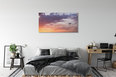 Tableaux sur toile canvas Nuages ​​avion lumière du ciel