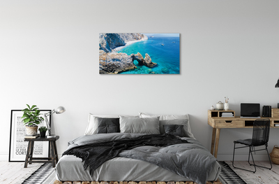 Tableaux sur toile canvas Côte de la mer grèce plage