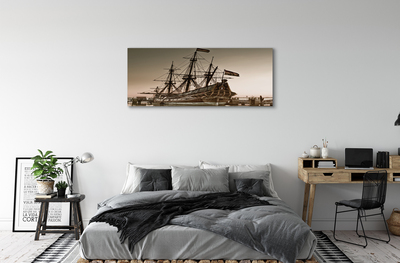 Tableaux sur toile canvas Le vieux navire ciel mer