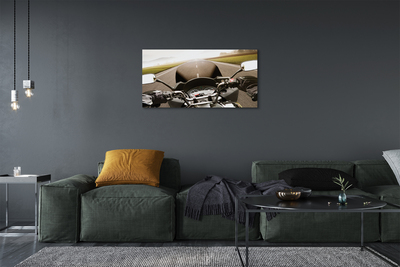 Tableaux sur toile canvas Moto haut ciel de route