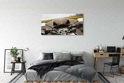 Tableaux sur toile canvas Moto haut ciel de route