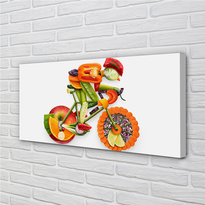Tableaux sur toile canvas L'homme arrangé avec des légumes