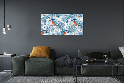 Tableaux sur toile canvas Oiseau peint sur une branche