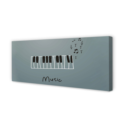 Tableaux sur toile canvas Notes de piano
