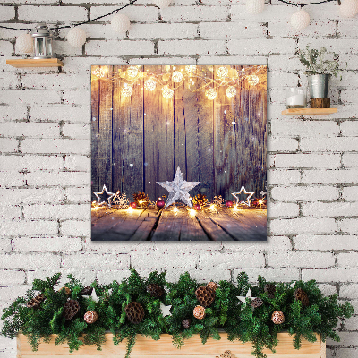 Tableaux sur toile Décorations de Noël Lumières étoiles