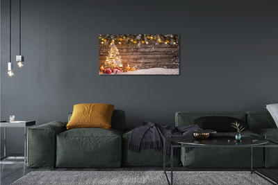 Tableaux sur toile canvas Neige décoration arbre de noël