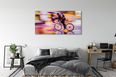 Tableaux sur toile canvas Lumières vélo homme