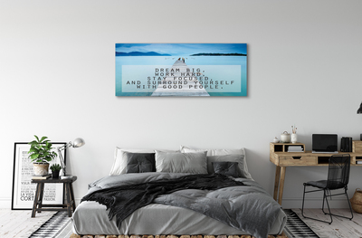 Tableaux sur toile canvas Panorama de la mer