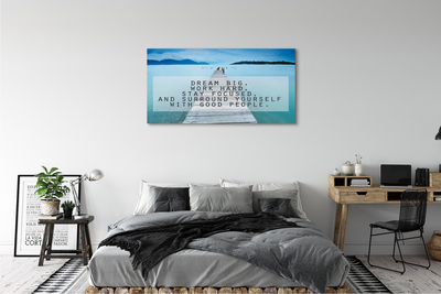 Tableaux sur toile canvas Panorama de la mer