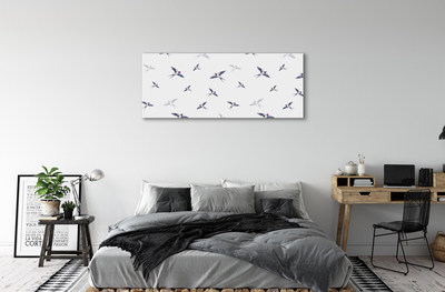 Tableaux sur toile canvas Oiseaux avec des fleurs