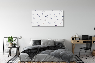 Tableaux sur toile canvas Oiseaux avec des fleurs