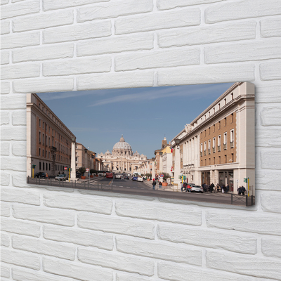 Tableaux sur toile canvas Rome cathédrale rues de bâtiments