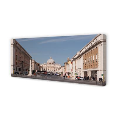 Tableaux sur toile canvas Rome cathédrale rues de bâtiments