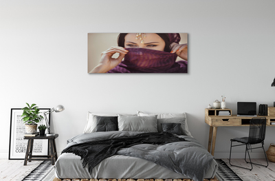 Tableaux sur toile canvas Matériel violet femme