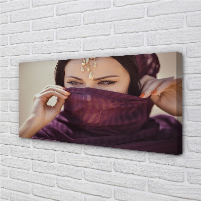 Tableaux sur toile canvas Matériel violet femme