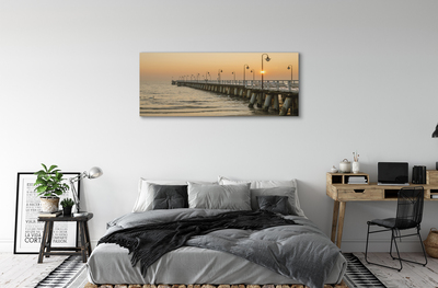 Tableaux sur toile canvas Pier gdańsk mer