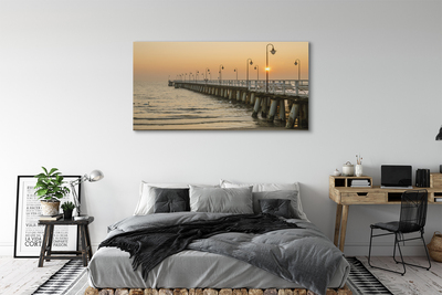 Tableaux sur toile canvas Pier gdańsk mer