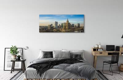 Tableaux sur toile canvas Panorama des gratte-ciel de varsovie