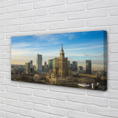 Tableaux sur toile canvas Panorama des gratte-ciel de varsovie
