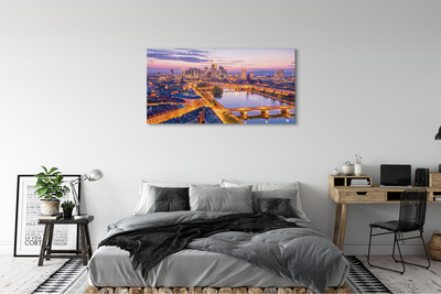 Tableaux sur toile canvas Panorama de nuit de berlin