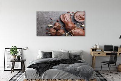 Tableaux sur toile canvas Lapin bonbons au chocolat
