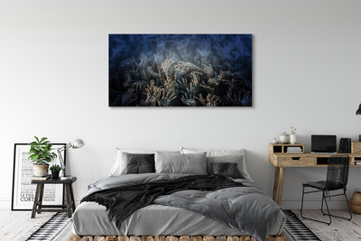 Tableaux sur toile canvas Mains lumière bleue