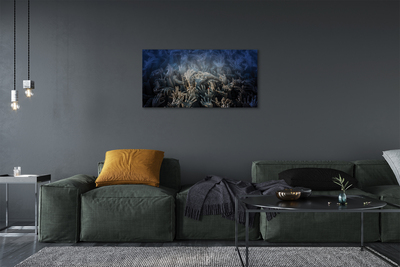 Tableaux sur toile canvas Mains lumière bleue