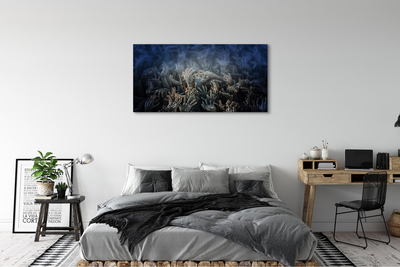 Tableaux sur toile canvas Mains lumière bleue