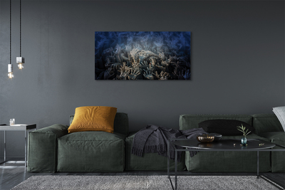 Tableaux sur toile canvas Mains lumière bleue