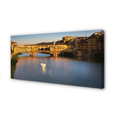 Tableaux sur toile canvas Italie ponts sunrise