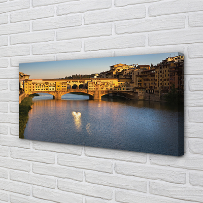 Tableaux sur toile canvas Italie ponts sunrise