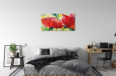 Tableaux sur toile canvas Fleurs rouges