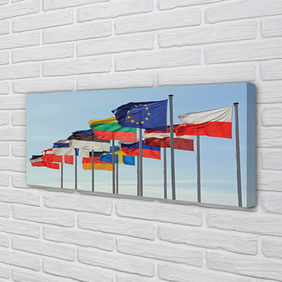 Tableaux sur toile canvas Beaucoup de drapeaux