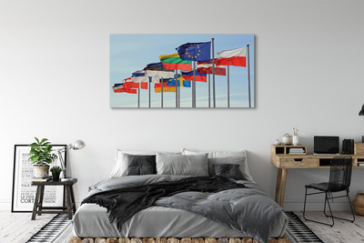 Tableaux sur toile canvas Beaucoup de drapeaux