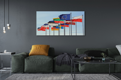 Tableaux sur toile canvas Beaucoup de drapeaux